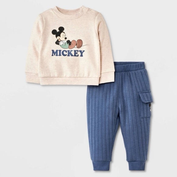 Disney Other - Disney Mickey 2pc Pullover with Joggers 3-6 Months